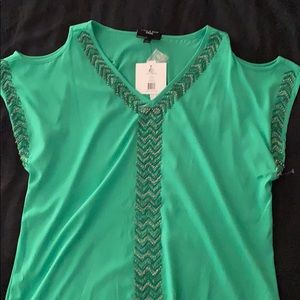 Green beaded tunic